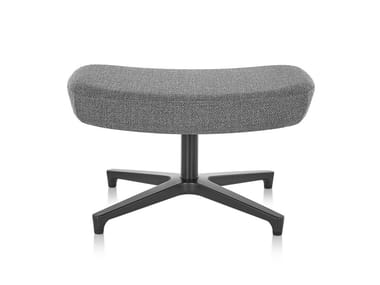 SAIBA - Fabric footstool with 4-spoke base by Herman Miller