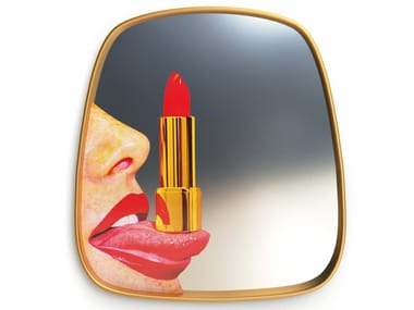 TONGUE - Framed wall-mounted mirror