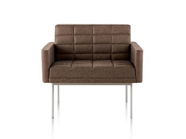 TUXEDO - Fabric armchair with armrests by Herman Miller