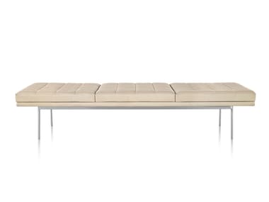 TUXEDO - Upholstered leather bench by Herman Miller