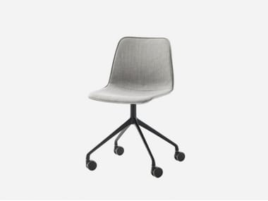 VARYA TAPIZ - Trestle-based fabric office chair with castors by Inclass