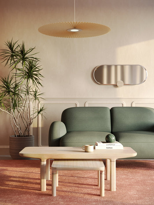 Camille L29 coffee table, natural oak