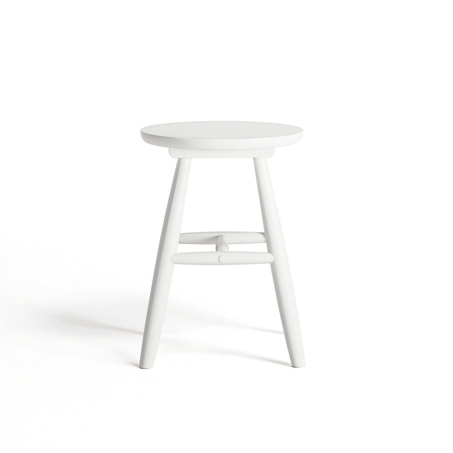 Department Wood Stool H15 White