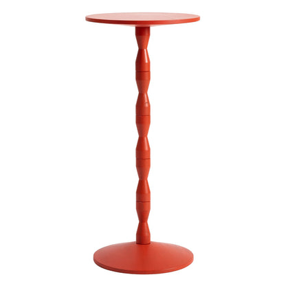 Pedestal side table, red
