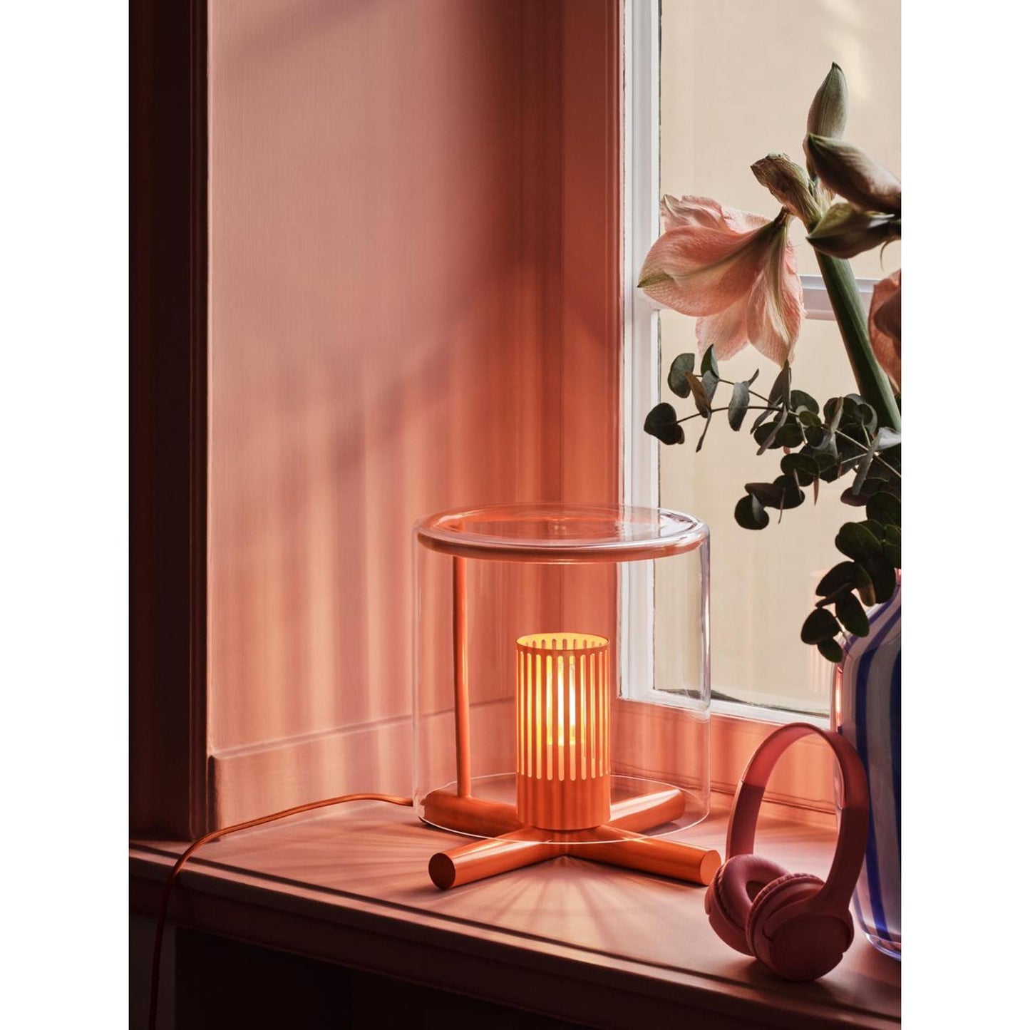 Design House Stockholm Fireplace Table Lamp Red