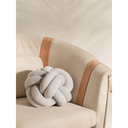 Design House Stockholm Knot Cushion White/ Gray