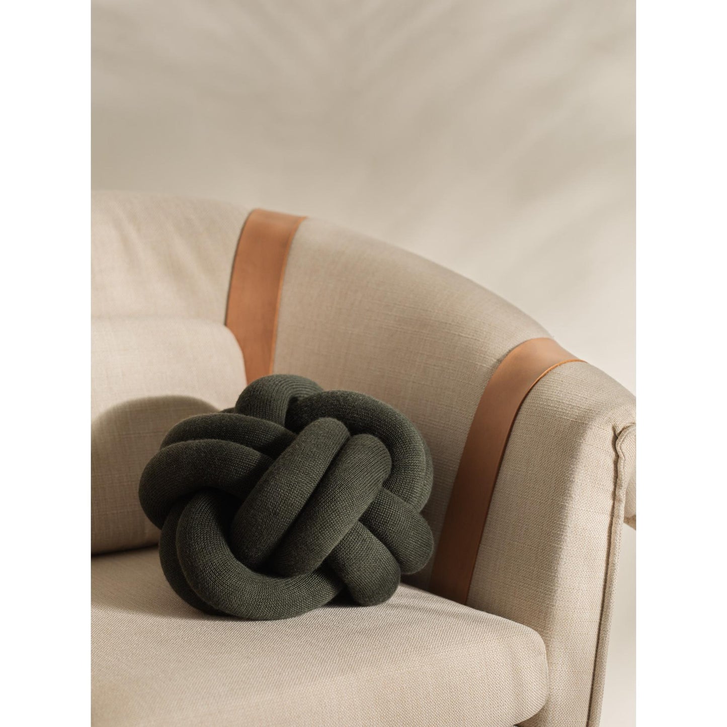 Design House Stockholm Knot Cushion Forest Green