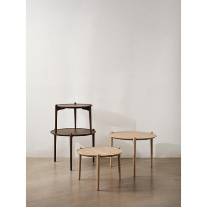 Design House Stockholm Aria Coffee Table Ø60 High Dark Oak