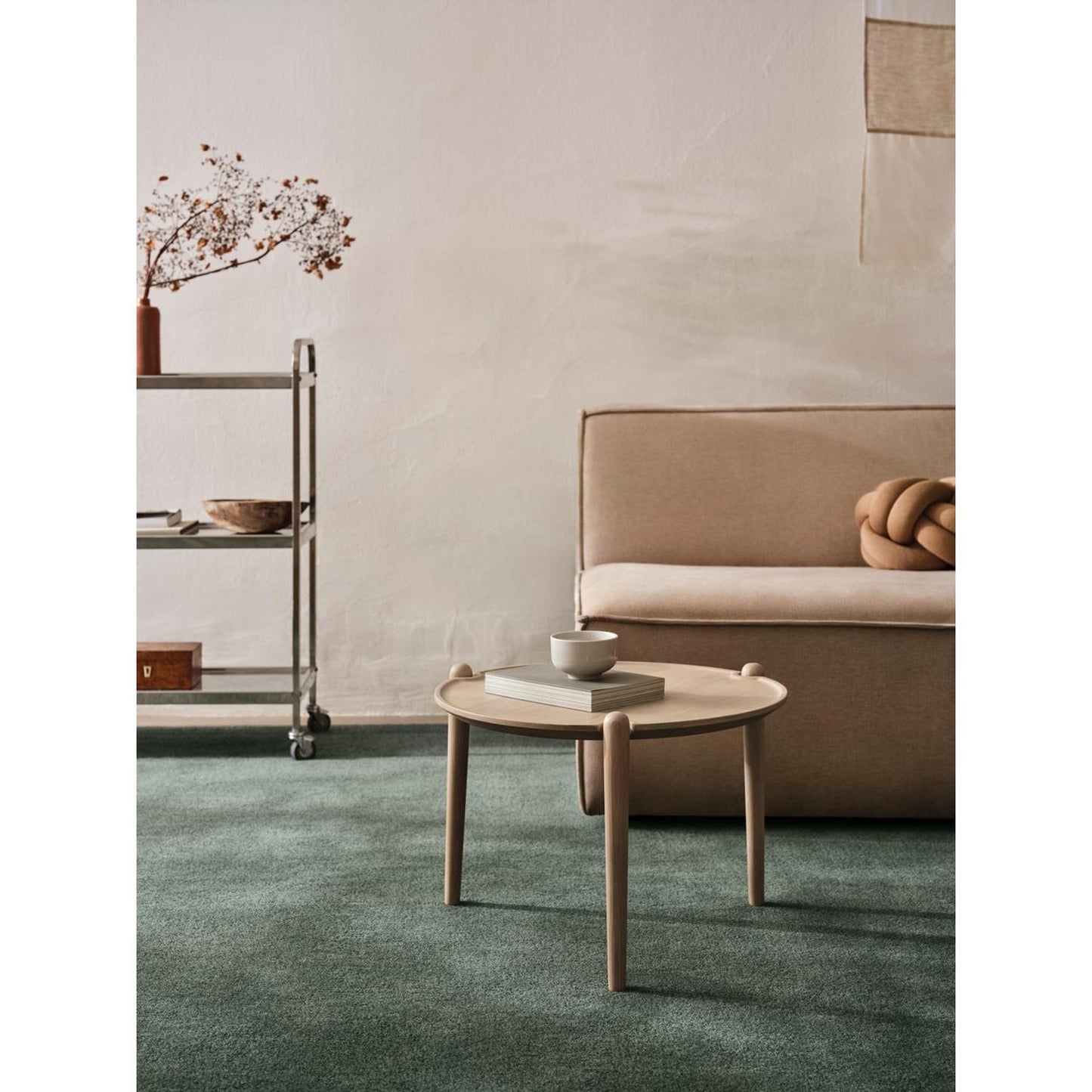 Design House Stockholm Aria Coffee Table Ø50 Low Light Oak