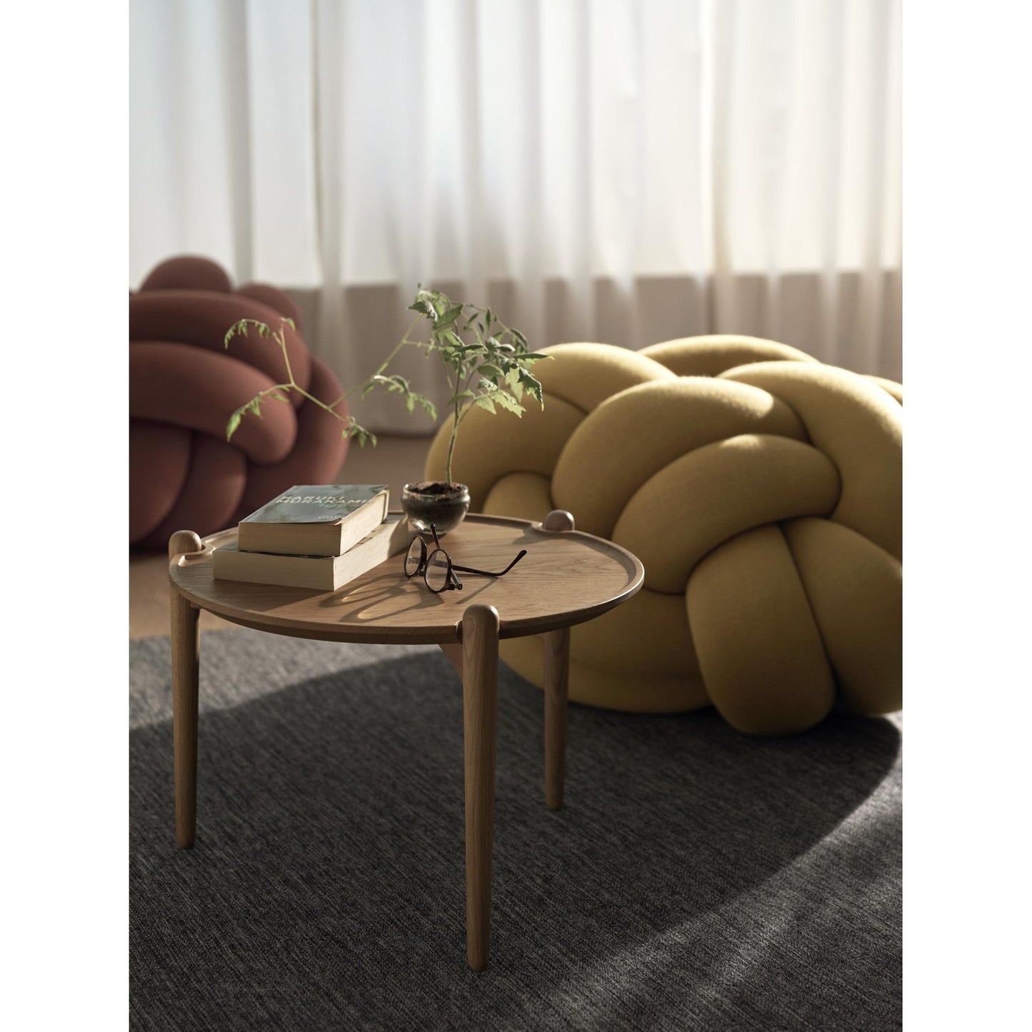 Design House Stockholm Aria Coffee Table Ø50 Low Oak