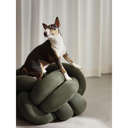 Design House Stockholm Knot Pillow XL Forest Green