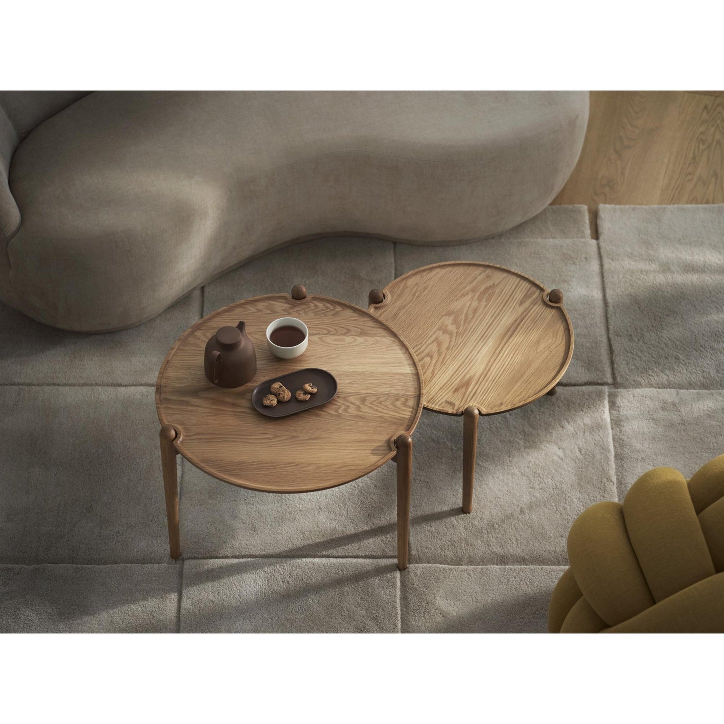 Design House Stockholm Aria Coffee Table Ø60 High Light Oak