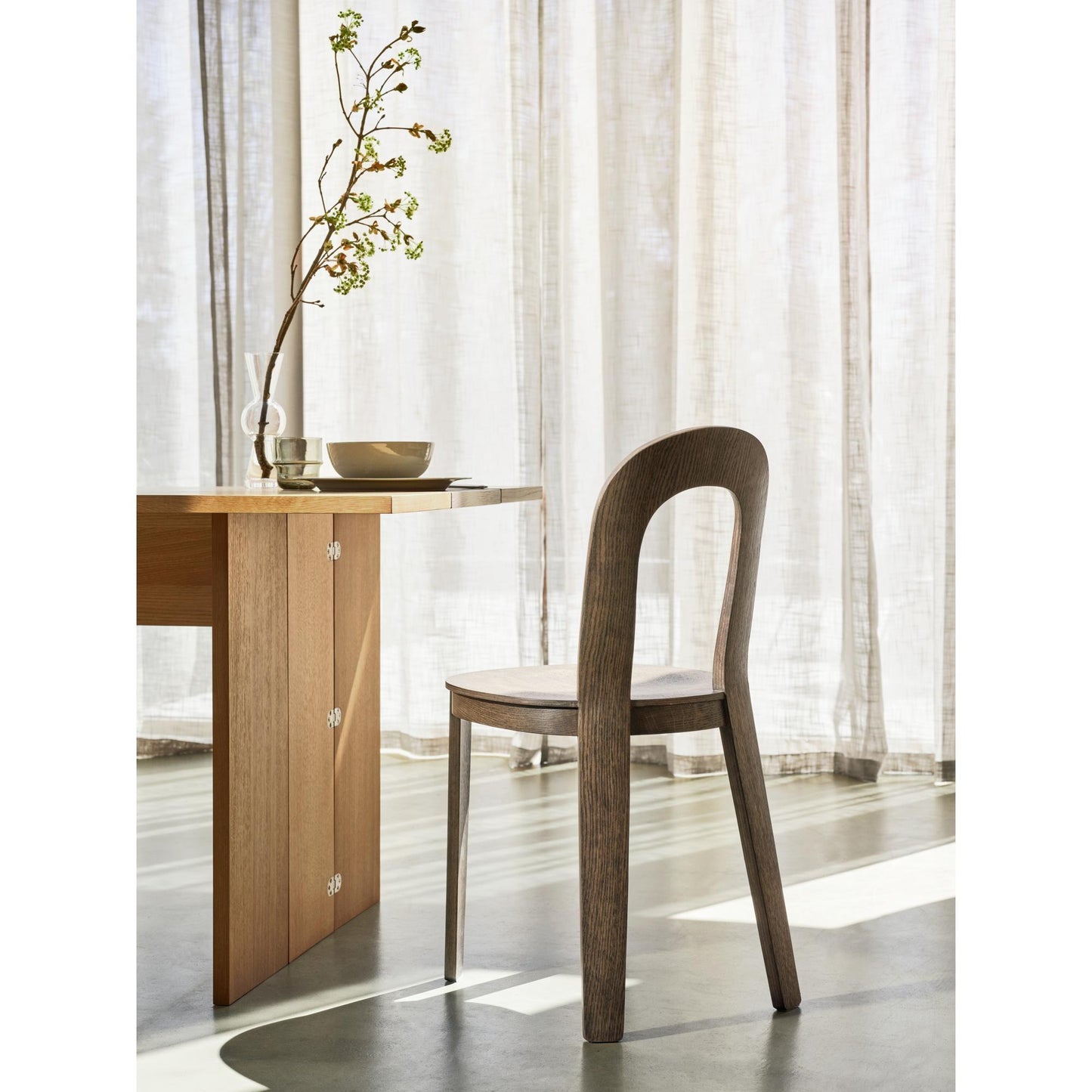 Design House Stockholm Oliva Dining Chair Dark Oak