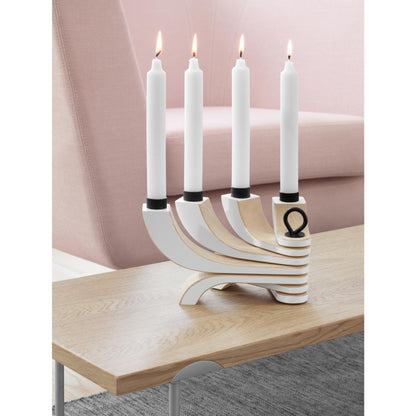 Design House Stockholm Nordic Light 4-Arms Candlestick Green