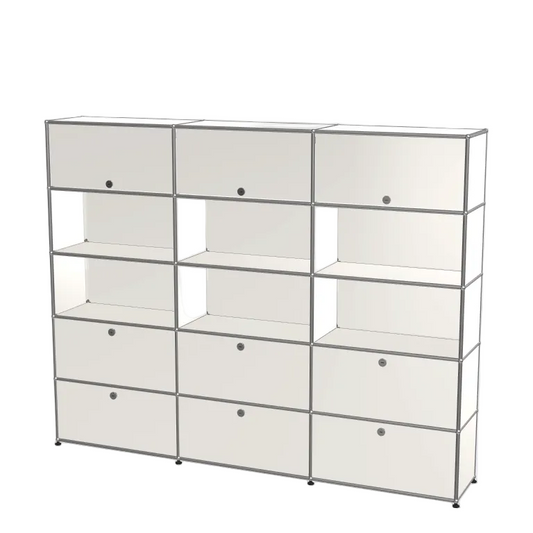 3x5 Module (6 bottom drop down doors & 3 top flip up doors) [W(750+750+750)XD350XH(350+350+350+350+350)]