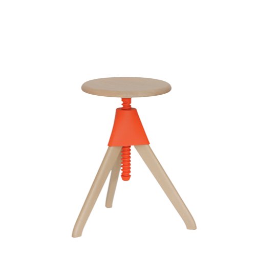 TOM AND JERRY - THE WILD BUNCH - Height-adjustable beech stool