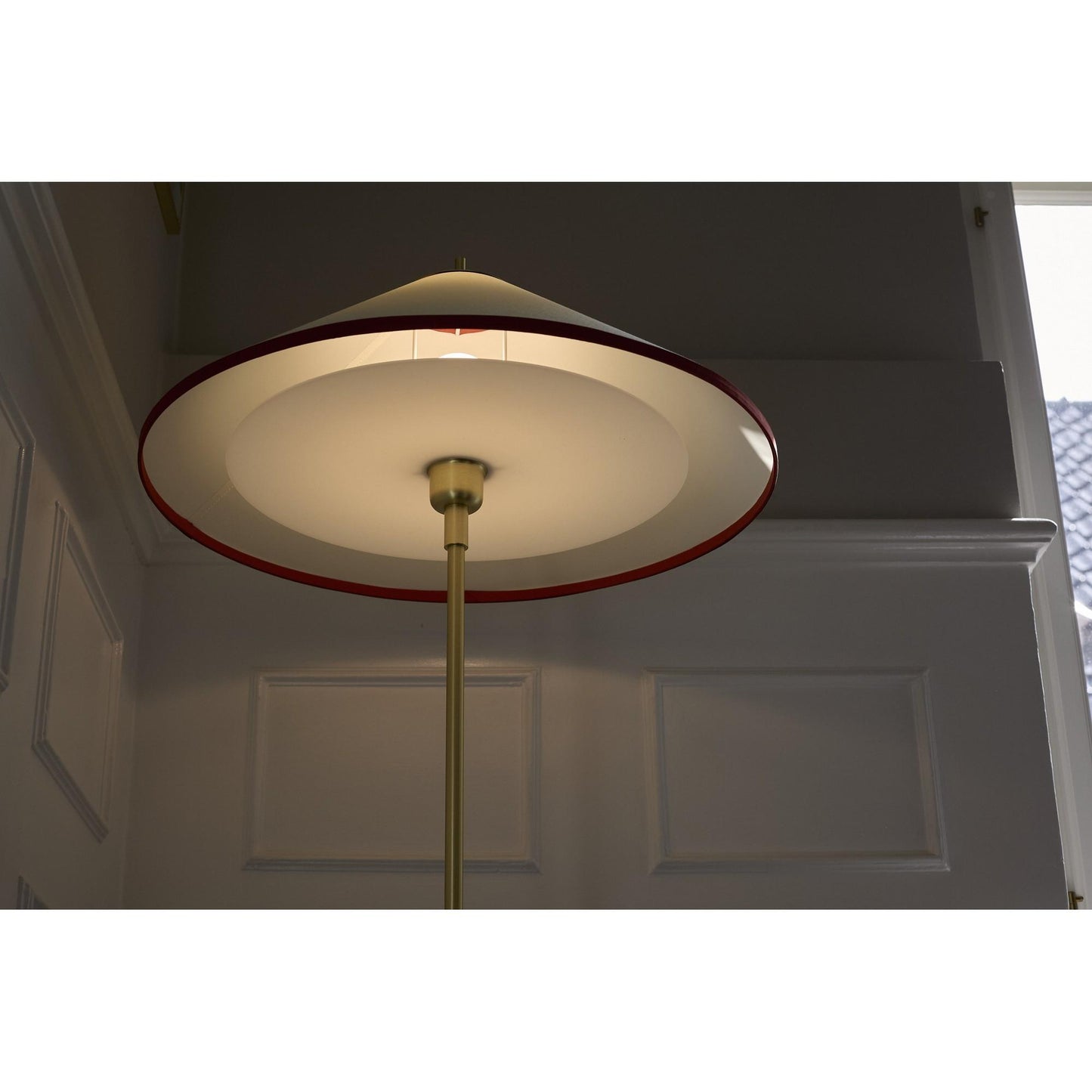 Edgeform Tafta Floor Lamp Ø52 Red/Off-White