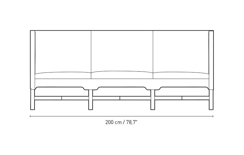KK41181 SOFA WITH HIGH SIDES