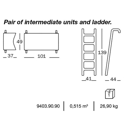 BUNKY - Stackable Kids bunk bed
