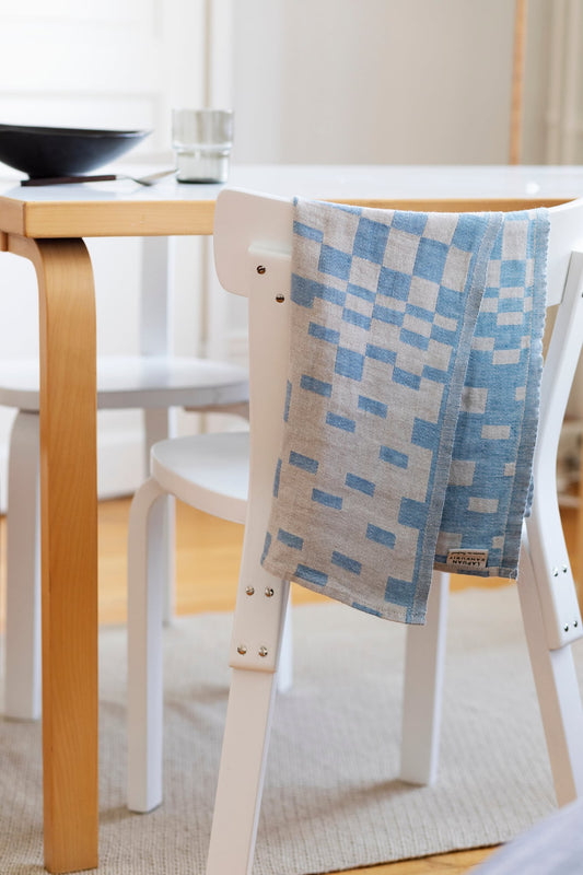 Aalto table 80A, birch - white laminate