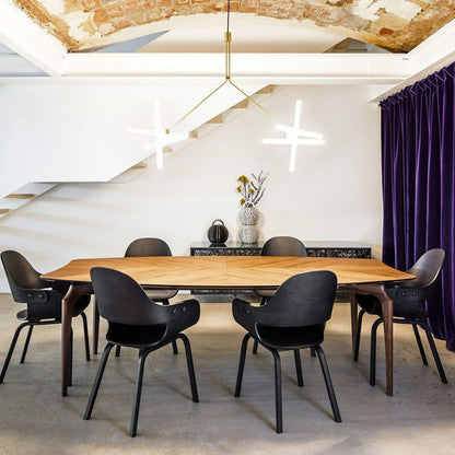 Rectangular Solid Wood Dining Table Gaulino by Bd Barcelona Design #Walnut