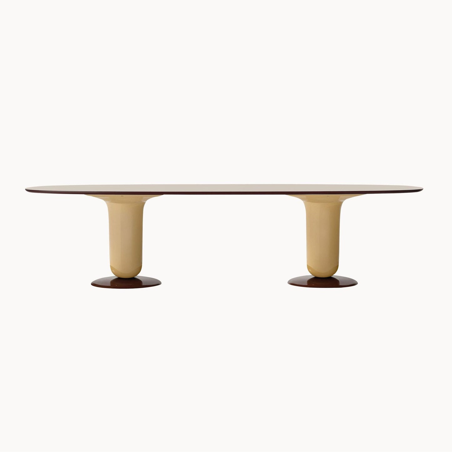 Oval Glass-Fibre Table Explorer 6 by Bd Barcelona Design #Beige