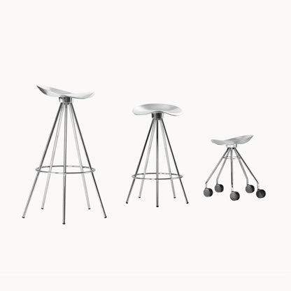 Low Stool With Castors Jamaica by Bd Barcelona Design #Aluminium seat