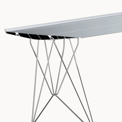 Rectangular Stainless Steel Writing Desk Table B Desk by Bd Barcelona Design