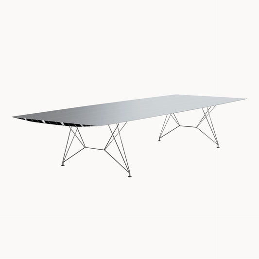 Rectangular Aluminium Dining Table B 150 by Bd Barcelona Design