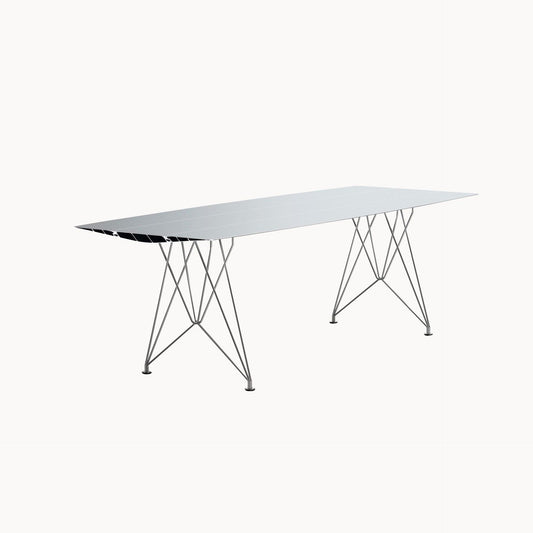 TABLE B 90 - Rectangular stainless steel table