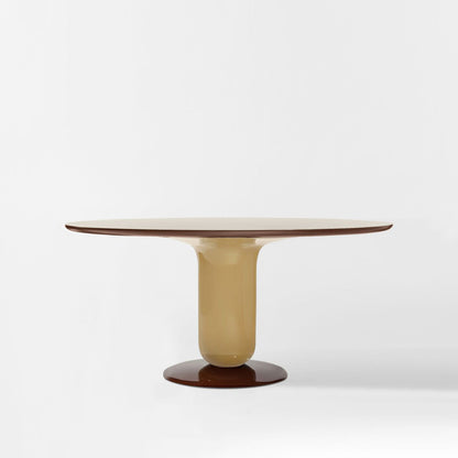 Round Glass-Fibre Table Explorer 4 by Bd Barcelona Design #Beige