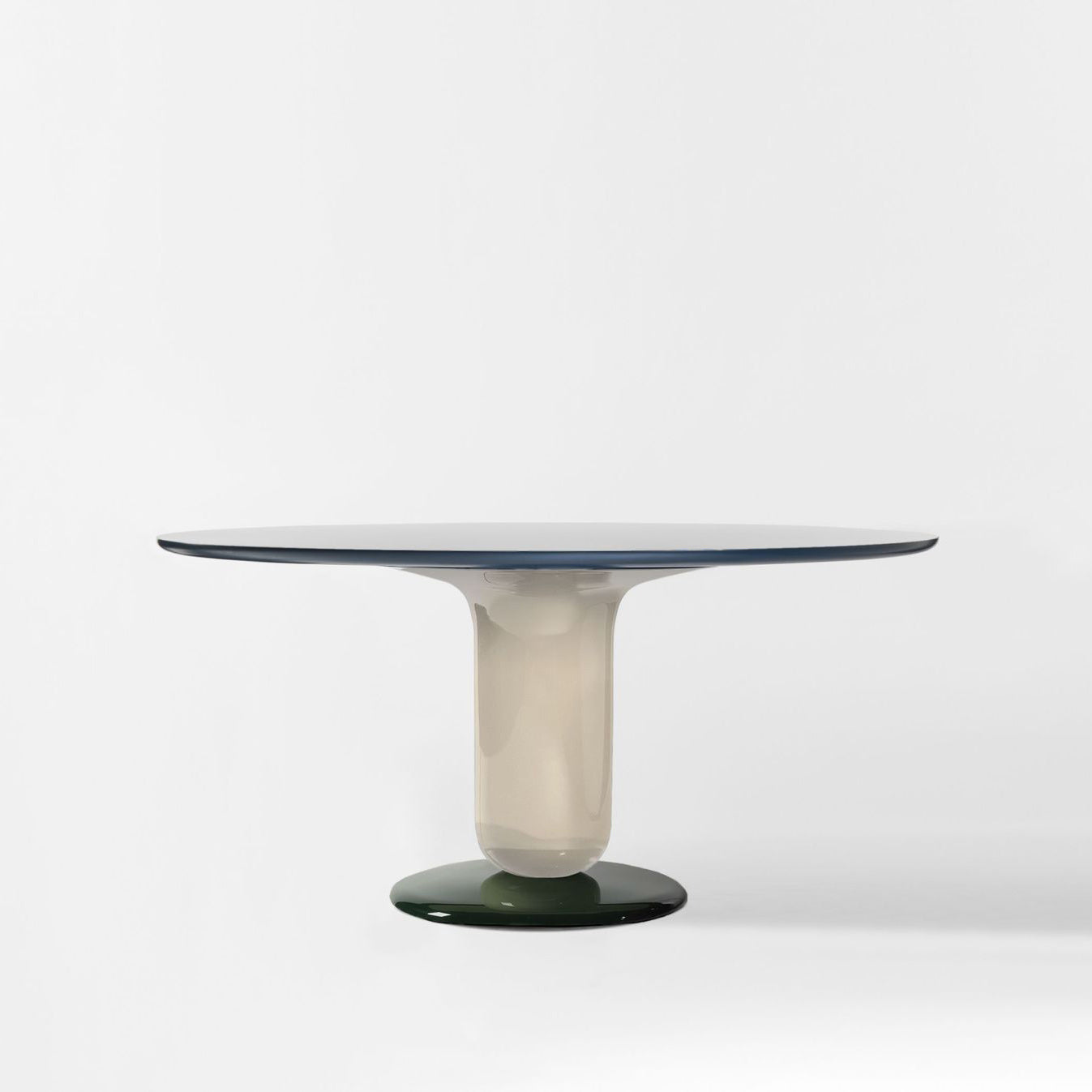 Round Glass-Fibre Table Explorer 4 by Bd Barcelona Design #Ivory