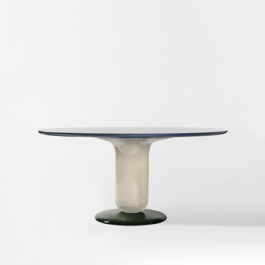 Round Glass-Fibre Table Explorer 4 by Bd Barcelona Design #Ivory