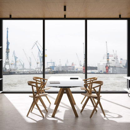 TABLE B 90 - Rectangular Wooden table