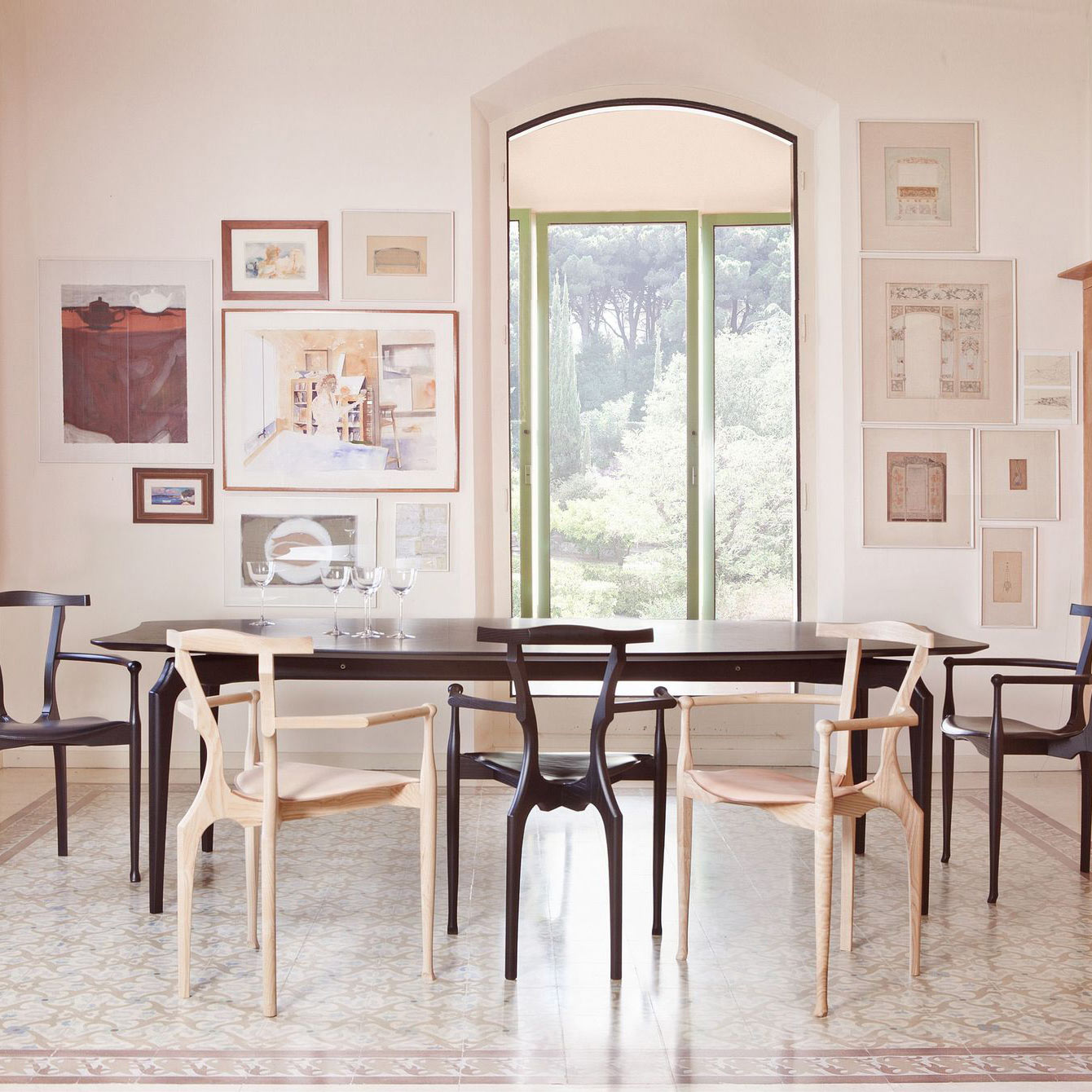 Stackable Ash Chair With Armrests Gaulino by Bd Barcelona Design #Natural