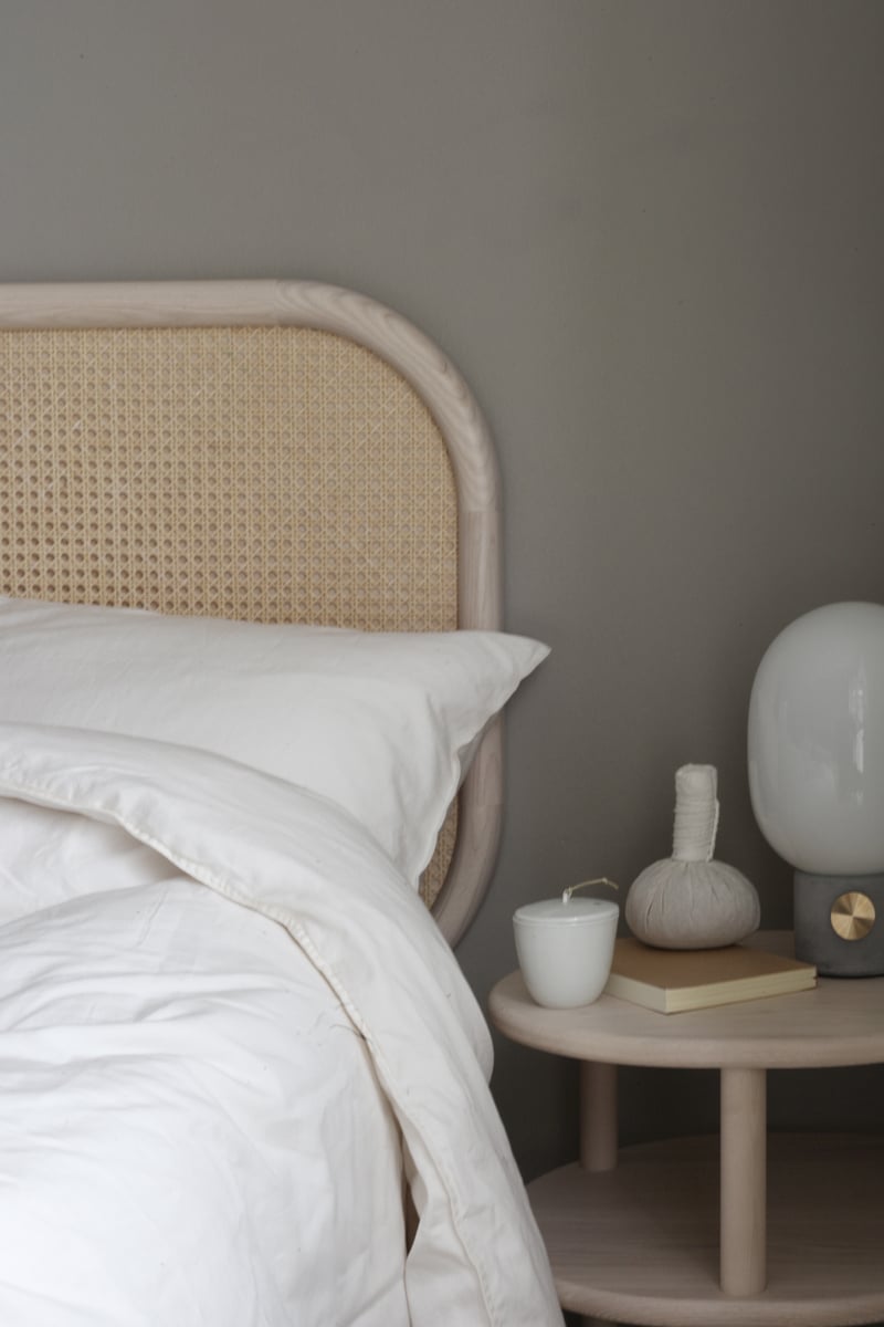 Lempi bedside table, natural ash