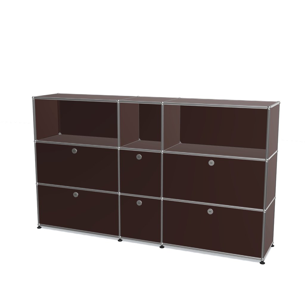 3x3 Module High Board (6 Lower Doors & 4-3-3 Panel) [W(750+350+750)XD350XH(350+350+350)]