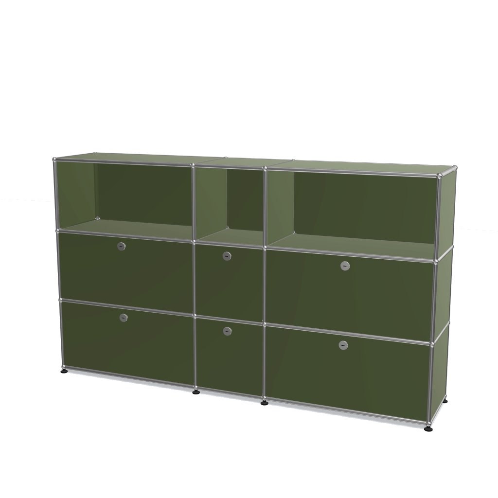 3x3 Module High Board (6 Lower Doors & 4-3-3 Panel) [W(750+350+750)XD350XH(350+350+350)]