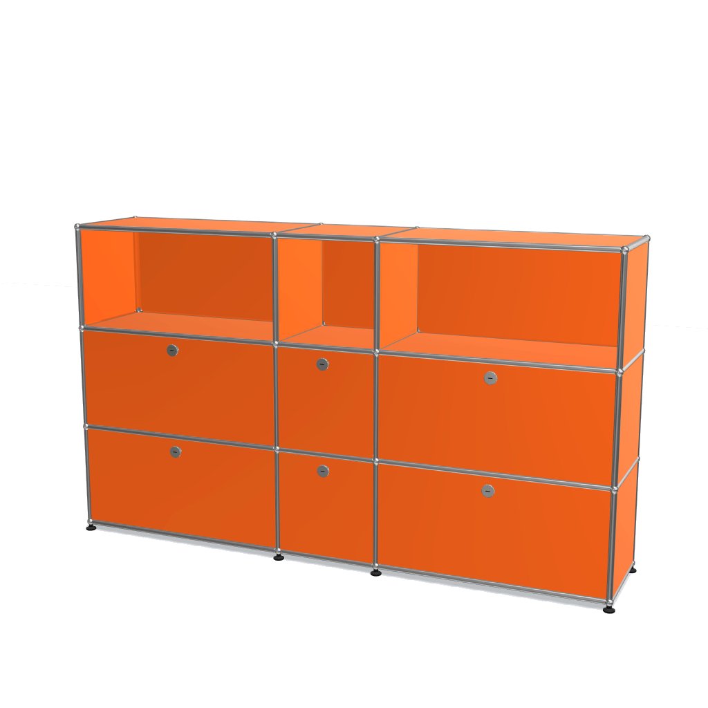 3x3 Module High Board (6 Lower Doors & 4-3-3 Panel) [W(750+350+750)XD350XH(350+350+350)]