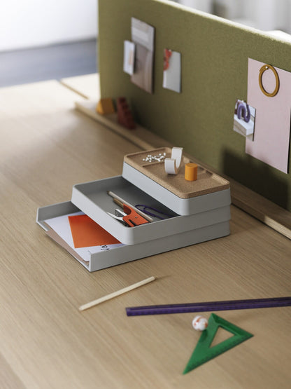 Arrange Desk Tray, 25 x 25 cm, grey