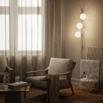Edgeform Stringball 3 Wall Lamp Nickel