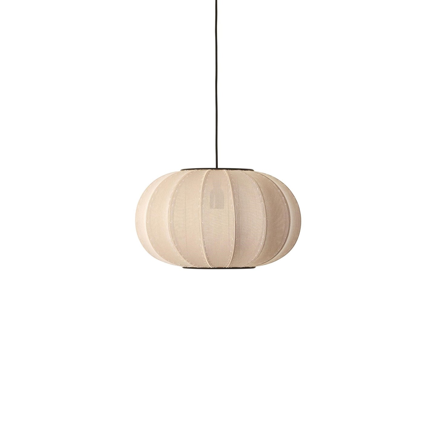 Knit-Wit Oval Pendant Lamp Light Ø45 by Made By Hand #Sand Stone