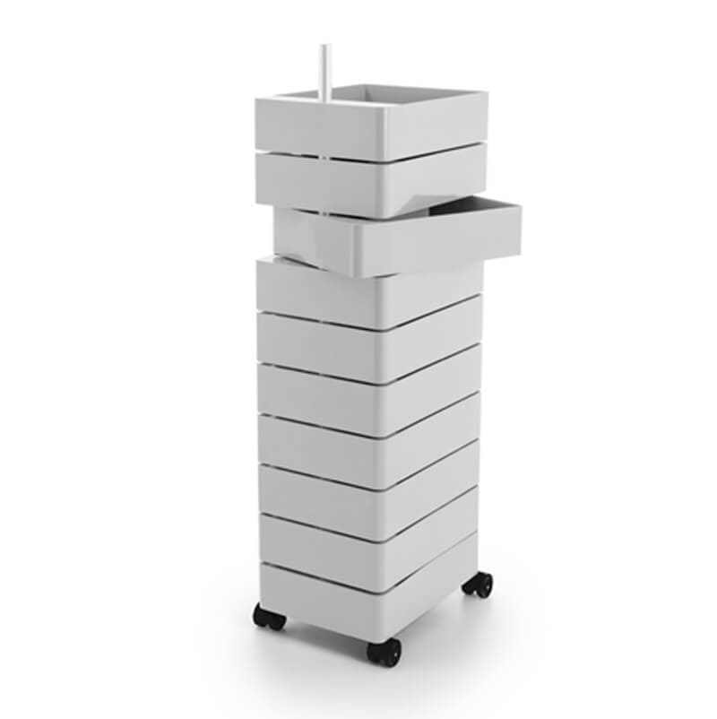 360° - ABS chest of 10 drawers with casters