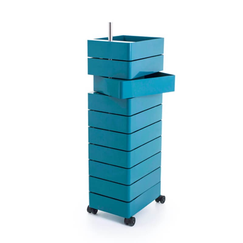 360° - ABS chest of 10 drawers with casters