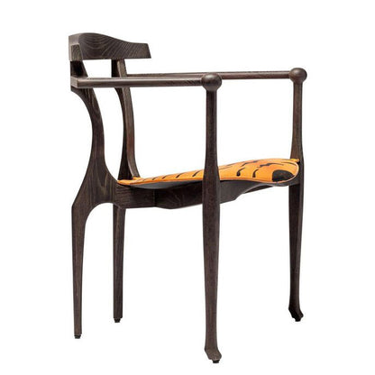 Ash easy chair with armrests & integrated cushion TIGER ART GAULINO by Bd Barcelona Design