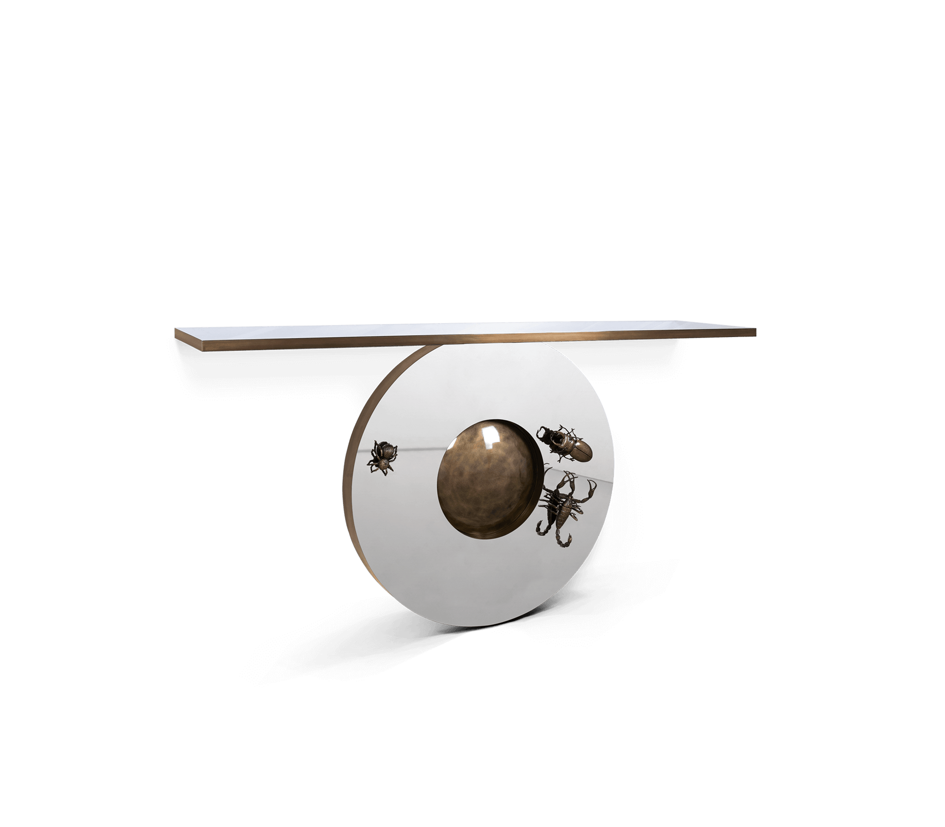 METAMORPHOSIS - Rectangular brass console table by Boca do Lobo