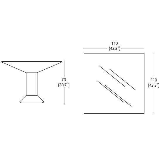 Mettsass - Steel Table