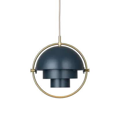 Multi-Lite Pendant Lamp by Gubi #Large/Midnight Blue/Brass