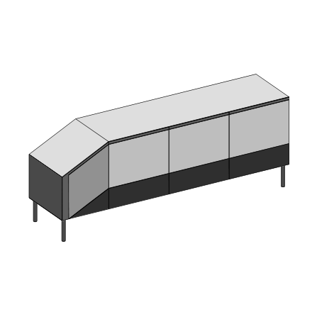 RITRATTI CREDENZA - Product Drawing