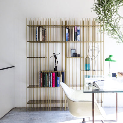 METRICA A Bookcase Gold - Mogg